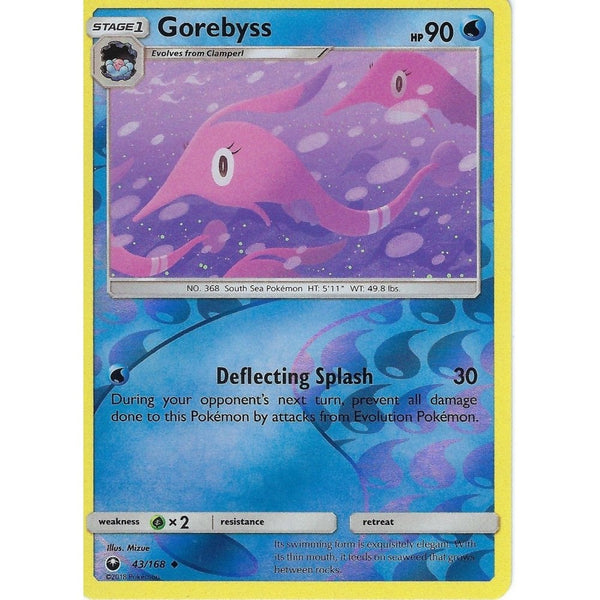 Pokemon SM Celestial Storm Card: Gorebyss - 43/168 - Reverse Holo