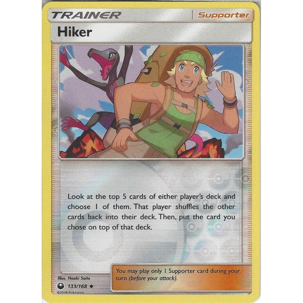 Pokemon SM Celestial Storm Card: Hiker - 133/168 - Reverse Holo Trainer