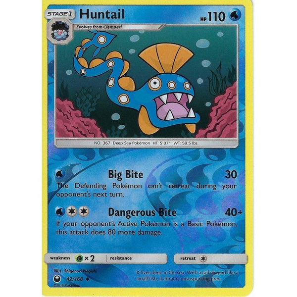 Pokemon SM Celestial Storm Card: Huntail - 42/168 - Reverse Holo