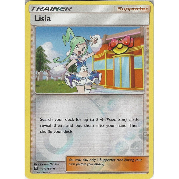 Pokemon SM Celestial Storm Card: Lisia - 137/168 - Reverse Holo Trainer