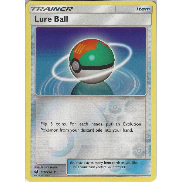 Pokemon SM Celestial Storm Card: Lure Ball - 138/168 - Reverse Holo Trainer