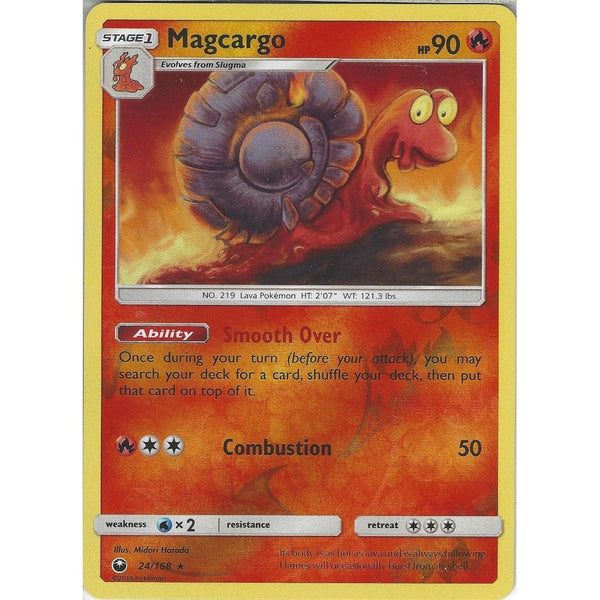 Pokemon SM Celestial Storm Card: Magcargo - 24/168 - Rare Reverse Holo