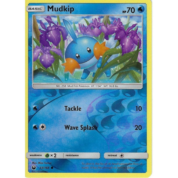 Pokemon SM Celestial Storm Card: Mudkip - 33/168 - Reverse Holo