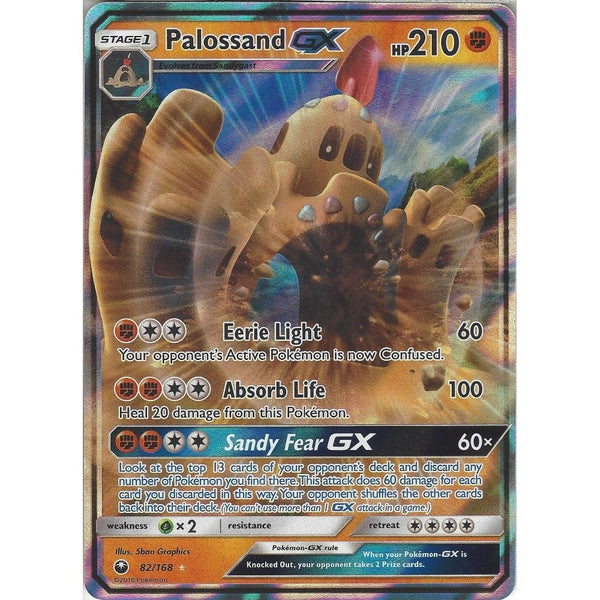Pokemon SM Celestial Storm Card: Palossand GX - 82/168 - Ultra Rare Holo