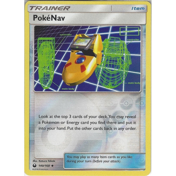 Pokemon SM Celestial Storm Card: Pokenav - 140/168 - Reverse Holo Trainer