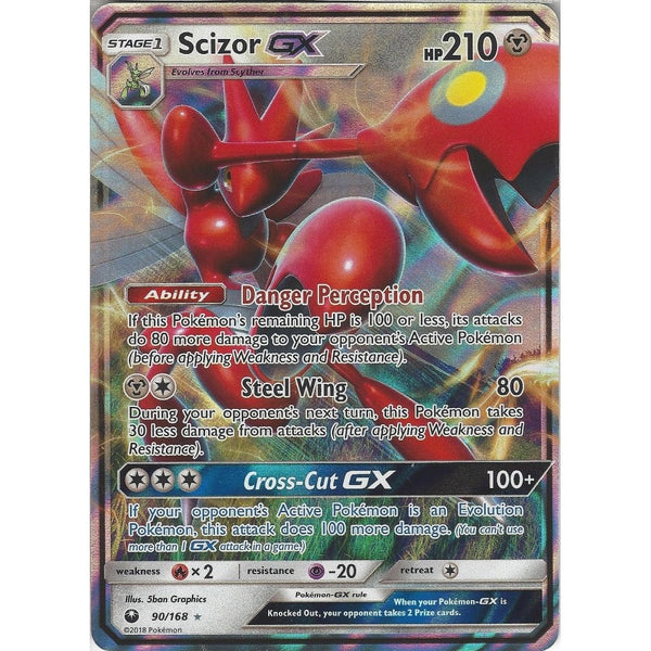 Pokemon SM Celestial Storm Card: Scizor GX - 90/168 - Ultra Rare Holo