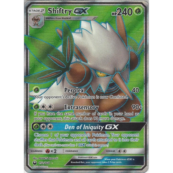 Pokemon SM Celestial Storm Card: Shiftry GX - 152/168 - Full Art Ultra Rare Holo