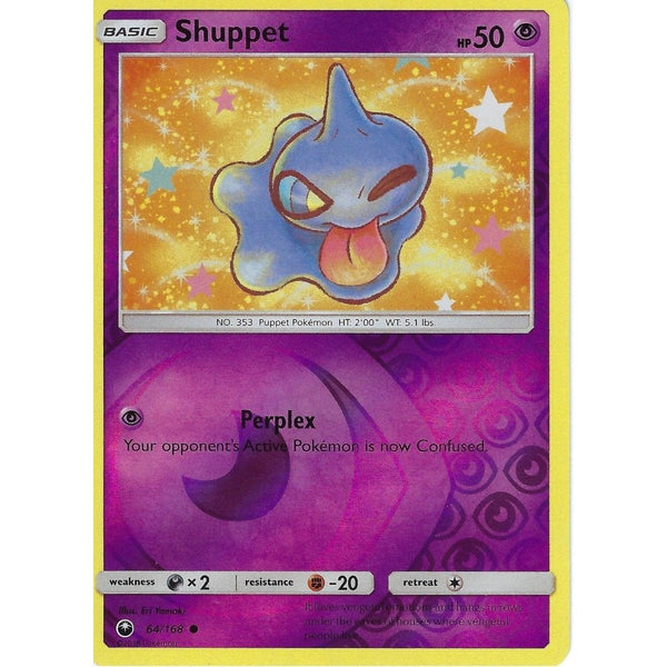 Pokemon SM Celestial Storm Card: Shuppet - 64/168 - Reverse Holo