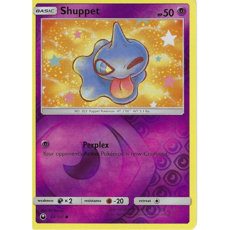 pokemon card shuppet Pokemon SM Celestial Storm Card: Shuppet - 64/168 - Reverse Holo