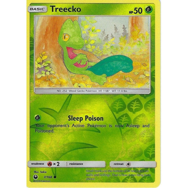 Pokemon SM Celestial Storm Card: Treecko - 7/168 - Reverse Holo
