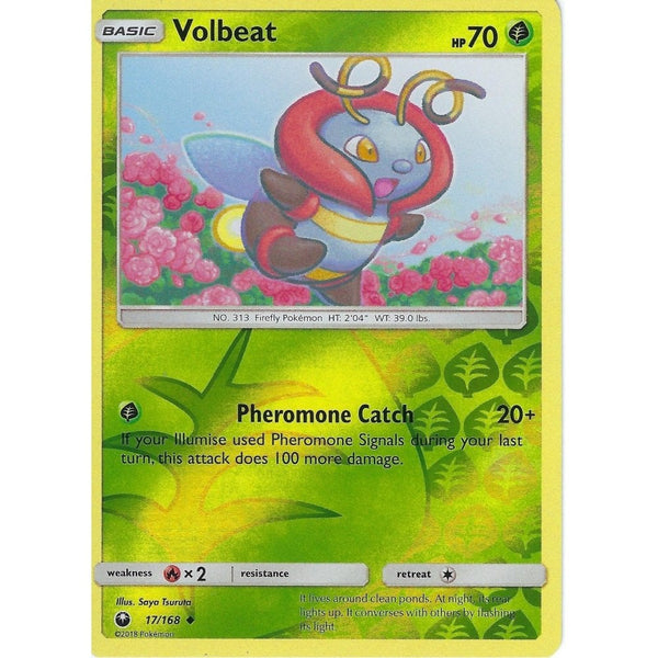 Pokemon SM Celestial Storm Card: Volbeat - 17/168 - Reverse Holo