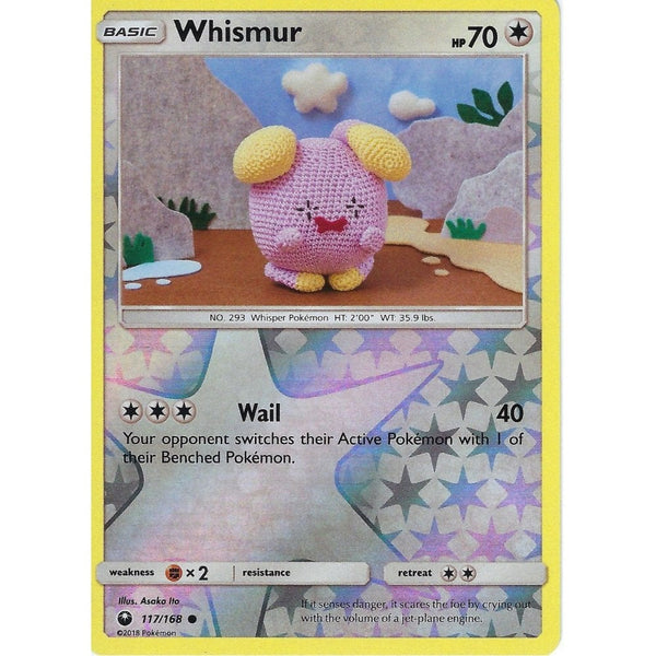 Pokemon SM Celestial Storm Card: Whismur - 117/168 - Reverse Holo