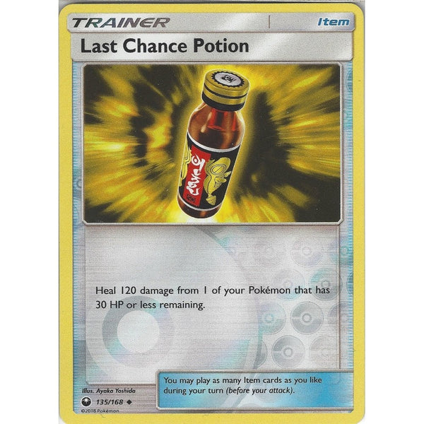 Pokemon SM Celestial Storm: Last Chance Potion - 135/168 - Reverse Holo Trainer