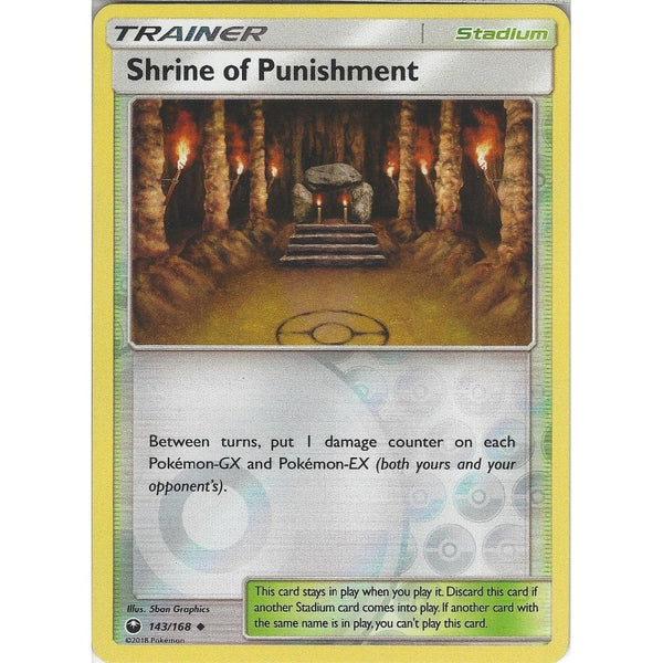 Pokemon SM Celestial Storm: Shrine Of Punishment - 143/168 Reverse Holo Trainer