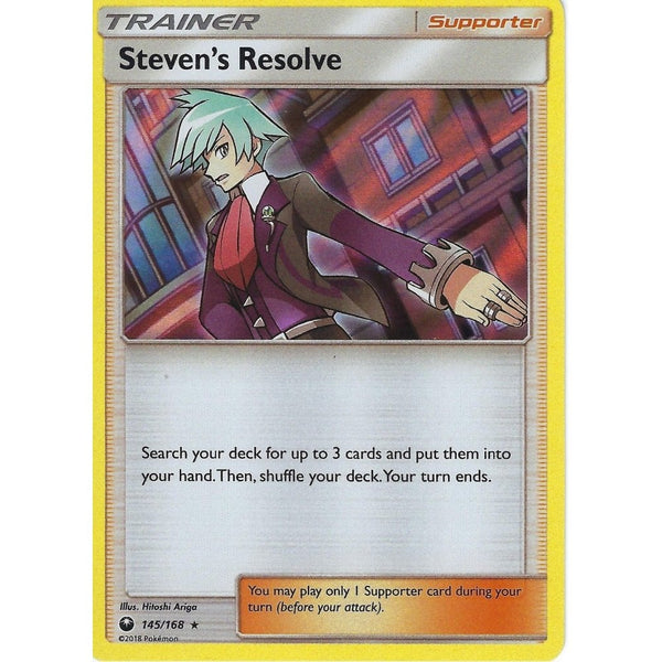 steven's resolve pokemon card SM Celestial Storm Trainer Card: - 145/168 Commander Deck Ready-2-Play:Deck (ohne Zubehör) [SV11B] Supporter Rarity Pichu Cards | eBay