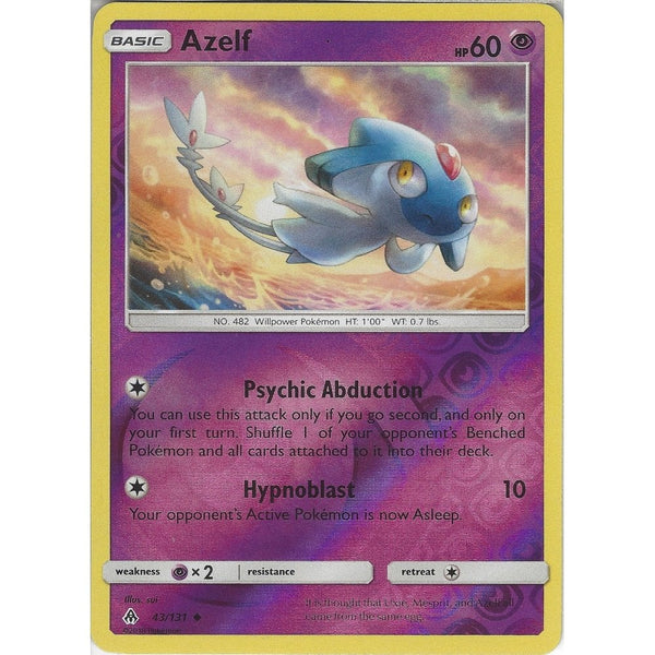 Pokemon SM Forbidden light Card: Azelf - 43/131 - Reverse Holo