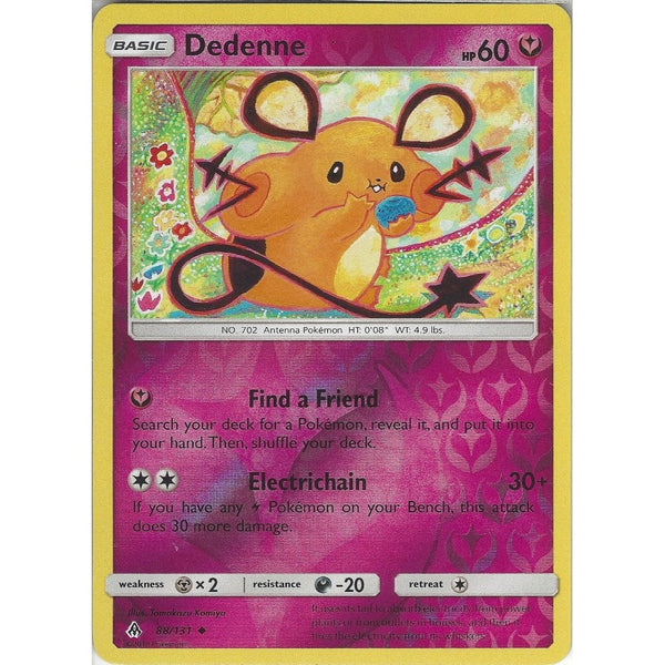Pokemon SM Forbidden light Card: Dedenne - 88/131 - Reverse Holo