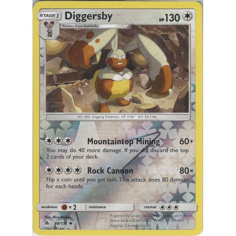 Pokemon SM Forbidden light Card: Diggersby - 98/131 - Reverse Holo