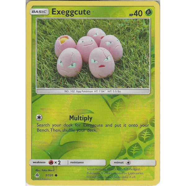 Pokemon SM Forbidden light Card: Exeggcute - 1/131 - Reverse Holo