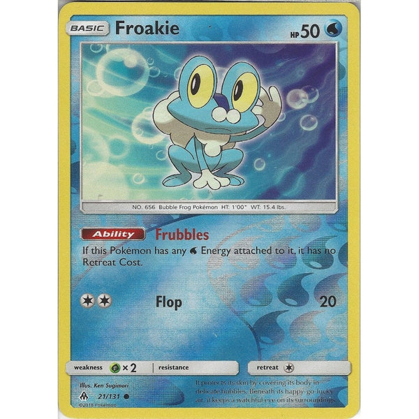 Pokemon SM Forbidden light Card: Froakie - 21/131 - Reverse Holo