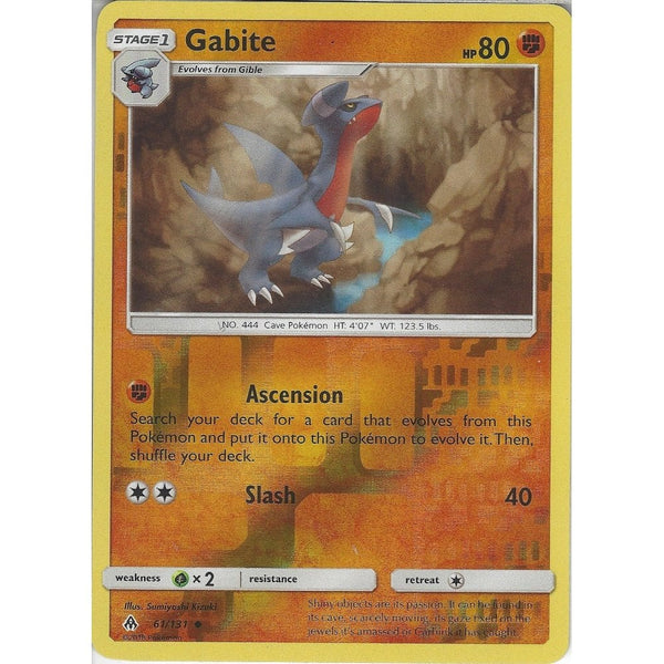 Pokemon SM Forbidden light Card: Gabite - 61/131 - Reverse Holo