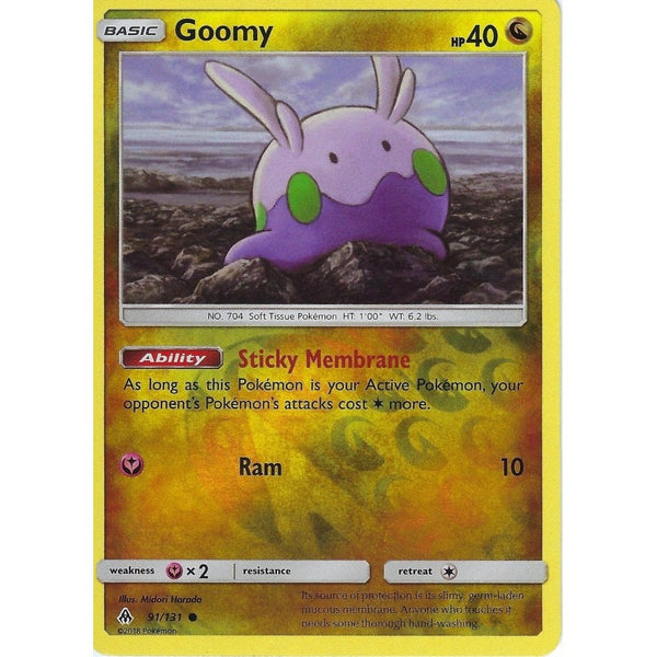 Pokemon SM Forbidden Light Card: Goomy - 91/131 - Reverse Holo