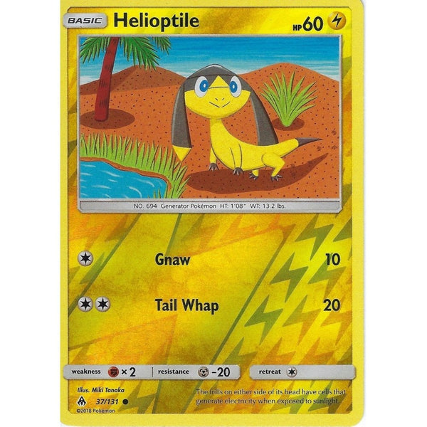 Pokemon SM Forbidden Light Card: Helioptile - 37/131 - Reverse Holo