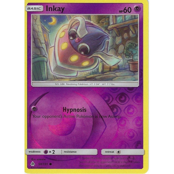 Pokemon SM Forbidden Light Card: Inkay - 50/131 - Reverse Holo