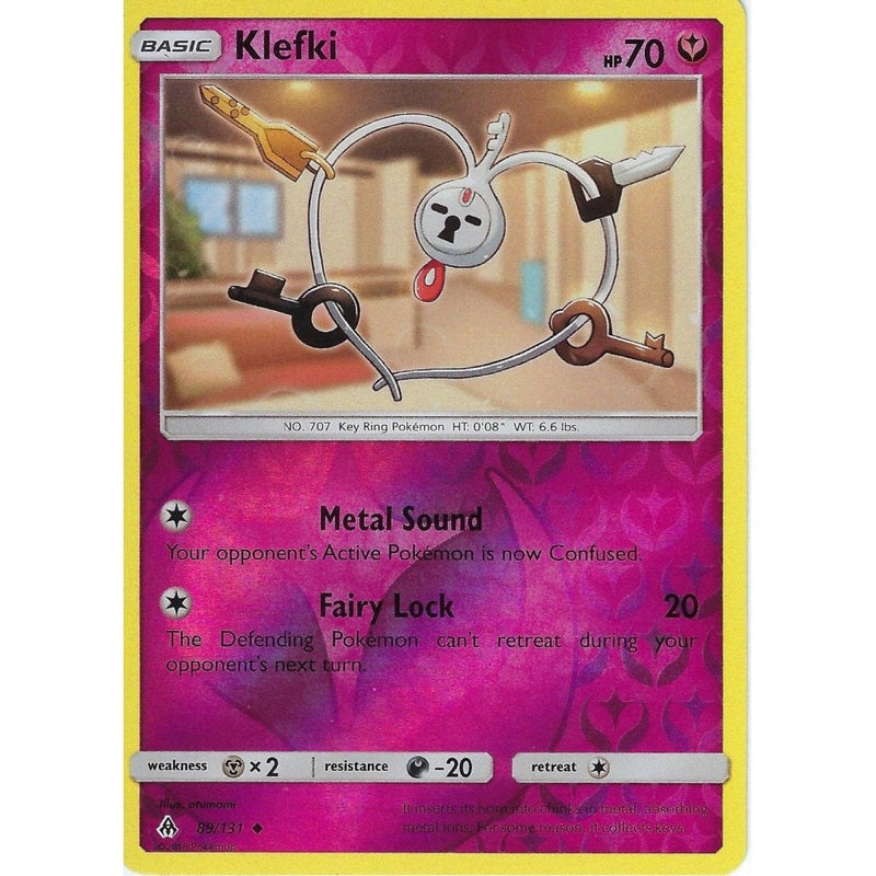 Pokemon SM Forbidden Light Card: Klefki - 89/131 - Reverse Holo - Recaptured LTD Pokemon SM Forbidden Light Card: Klefki - 89/131 - Reverse Holo - Recaptured LTD