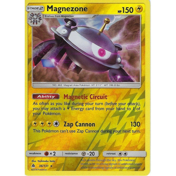Pokemon SM Forbidden Light Card: Magnezone - 36/131 - Rare Reverse Holo