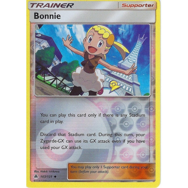 Pokemon SM Forbidden Light Card: Trainer - Bonnie - 103/131 - Reverse Holo