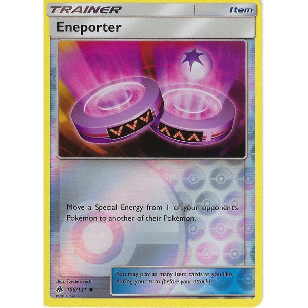 Pokemon SM Forbidden Light Card: Trainer - Eneporter - 106/131 - Reverse Holo