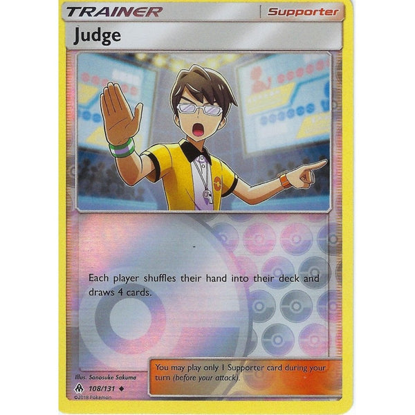 Pokemon SM Forbidden Light Card: Trainer - Judge - 108/131 - Reverse Holo
