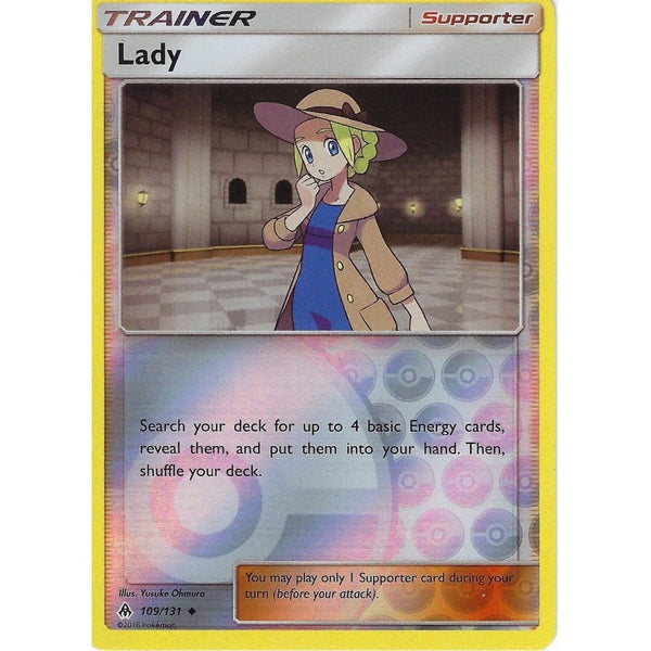 Pokemon SM Forbidden Light Card: Trainer - Lady - 109/131 - Reverse Holo