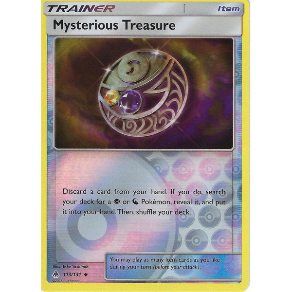 Pokemon SM Forbidden Light Card: Trainer - Mysterious Treasure 113/131 Rev Holo