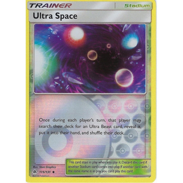 Pokemon SM Forbidden Light Card: Trainer - Ultra Space - 115/131 - Reverse Holo