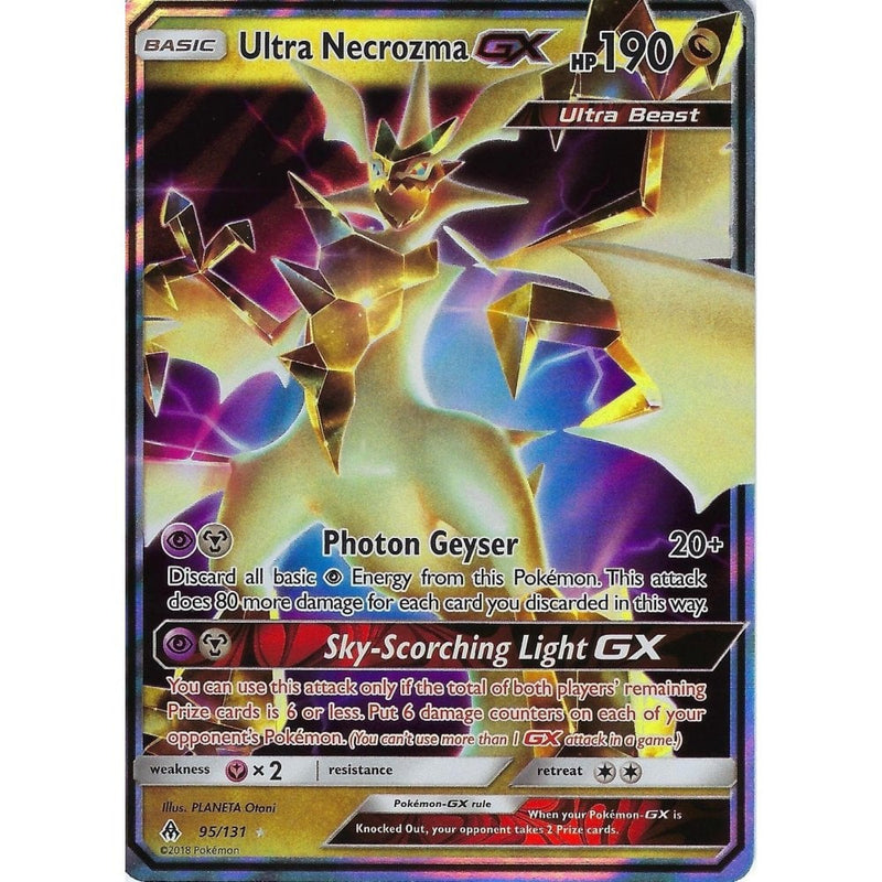Pokemon SM Forbidden Light Card: Ultra Necrozma GX - 95/131 - Ultra Ra - Recaptured LTD Pokemon SM Forbidden Light Card: Ultra Necrozma GX - 95/131 - Ultra Ra - Recaptured LTD