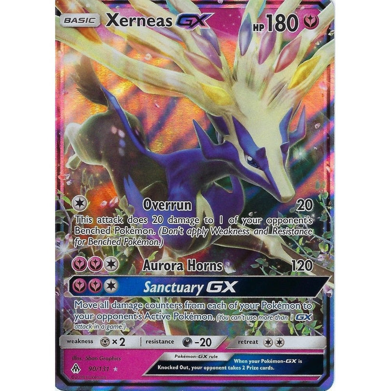 Pokemon SM Forbidden Light Card: Xerneas GX - 90/131 - Ultra Rare Holo - Recaptured LTD Pokemon SM Forbidden Light Card: Xerneas GX - 90/131 - Ultra Rare Holo - Recaptured LTD