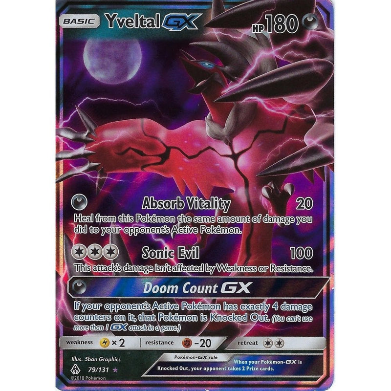 Pokemon SM Forbidden Light Card: Yveltal GX - 79/131 - Ultra Rare Holo - Recaptured LTD Pokemon SM Forbidden Light Card: Yveltal GX - 79/131 - Ultra Rare Holo - Recaptured LTD
