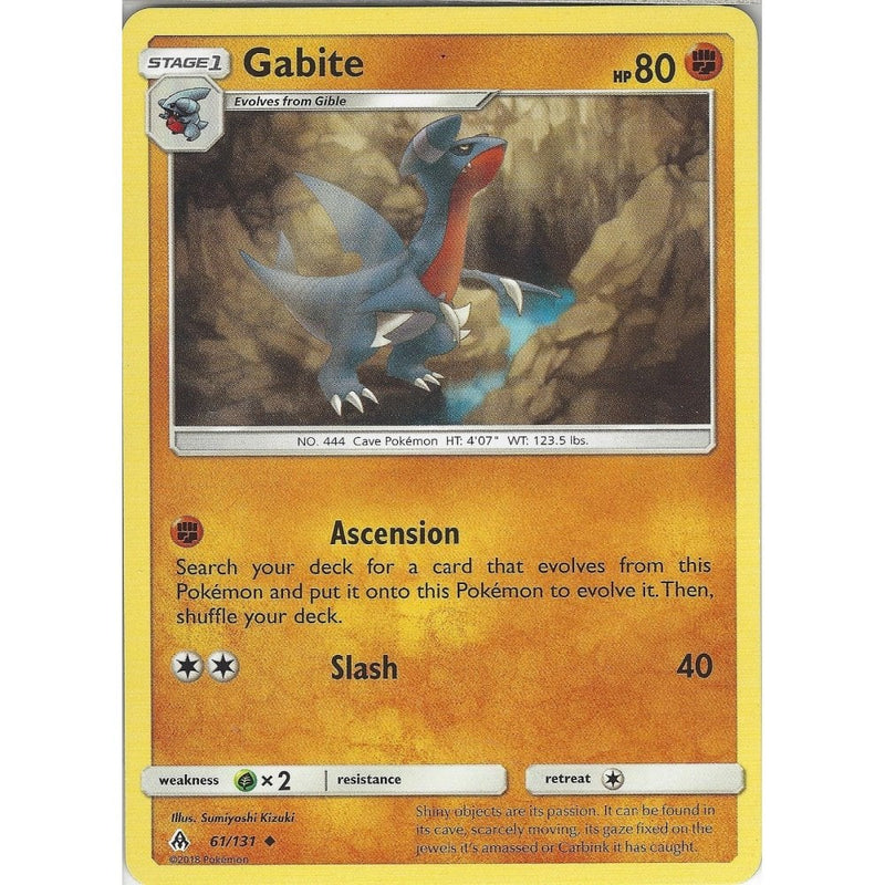 pokemon gabite card Cards The item available is listed in the Title Gabite - NicestMemberOfGB
