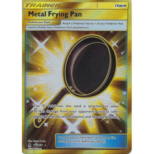 Pokemon SM Forbidden Light: Metal Frying Pan - Trainer 144/131 Gold Secret Ultra