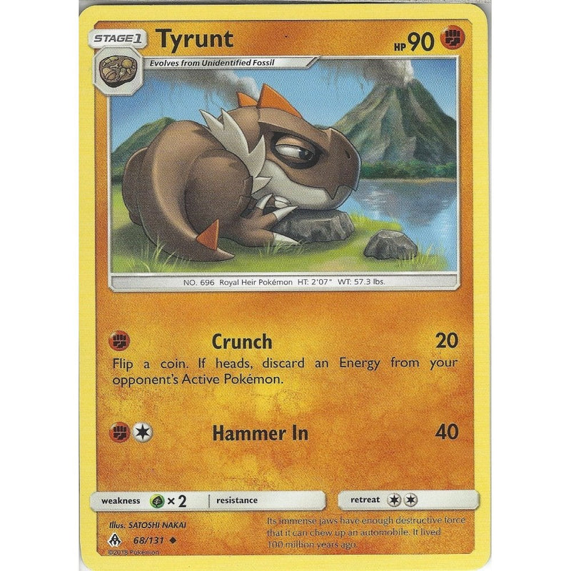 tyrunt pokemon card Pokemon SM Forbidden light: Tyrunt - 68/131 - Common Card