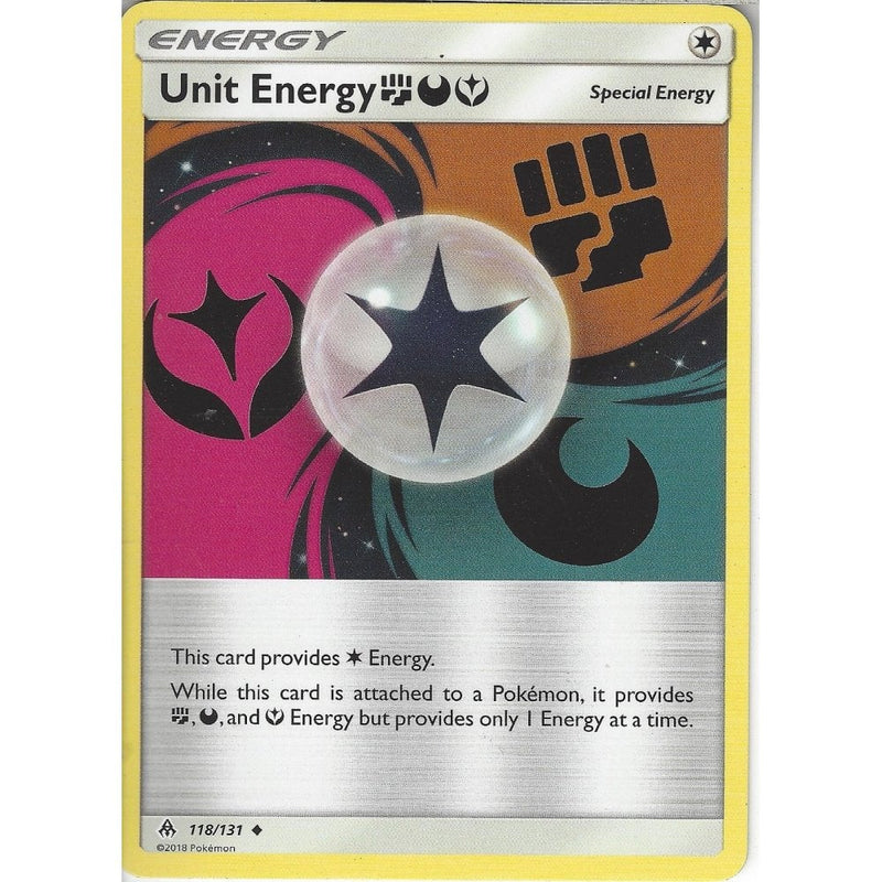 Pokemon SM Forbidden light: Unit Energy (Fairy, Fighting, Dark) - 118/
