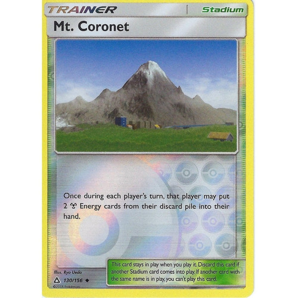 Pokemon SM Ultra Prism Trainer Card: Mt. Coronet - 130/156 - Reverse Holo