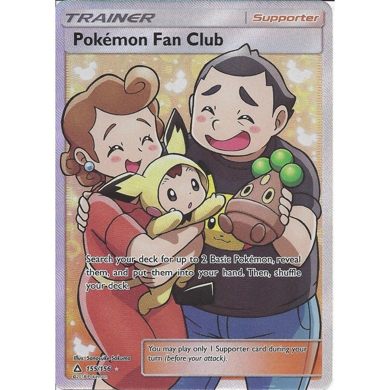 Pokemon SM Ultra Prism Trainer Card: Pokemon Fan Club 155/156 Full Art - Recaptured LTD Pokemon SM Ultra Prism Trainer Card: Pokemon Fan Club 155/156 Full Art - Recaptured LTD