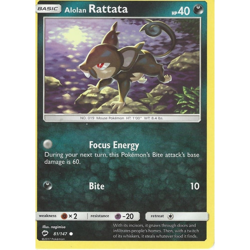 Pokemon Sun & Moon Burning Shadows: ALOLAN RATATA