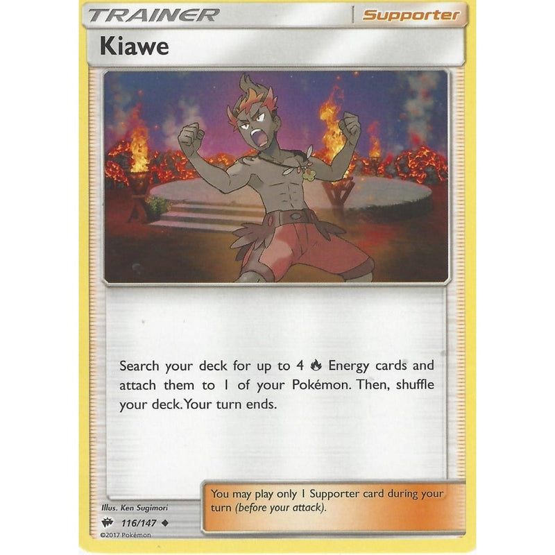 Pokemon Sun & Moon Burning Shadows: KIAWE - 116/147 - Trainer Card - Recaptured LTD Pokemon Sun & Moon Burning Shadows: KIAWE - 116/147 - Trainer Card - Recaptured LTD