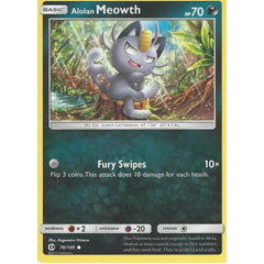 POKEMON Sun & Moon Card ALOLAN MEOWTH - 78/149