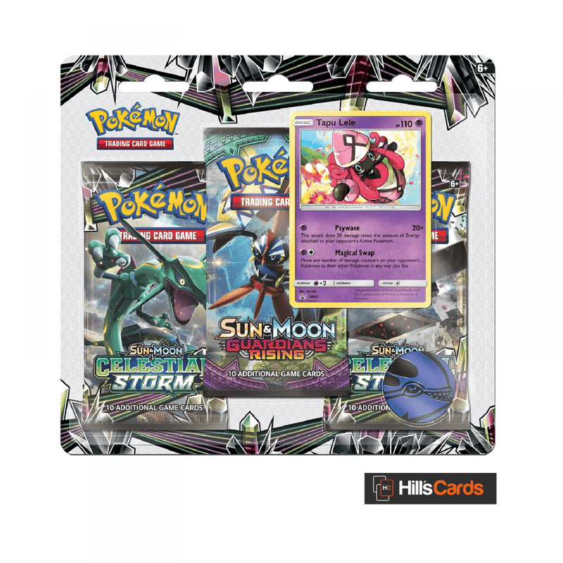 Pokemon Sun & Moon Celestial Storm: Triple Pack Blister - Tapu Lele - - Recaptured LTD Pokemon Sun & Moon Celestial Storm: Triple Pack Blister - Tapu Lele - - Recaptured LTD