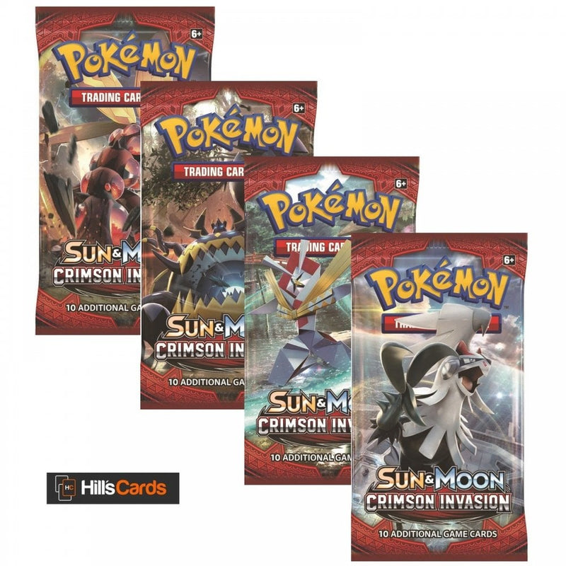 Pokemon Sun & Moon Crimson Invasion 4 Sealed Booster Packs: SM-4 TCG C - Recaptured LTD Pokemon Sun & Moon Crimson Invasion 4 Sealed Booster Packs: SM-4 TCG C - Recaptured LTD